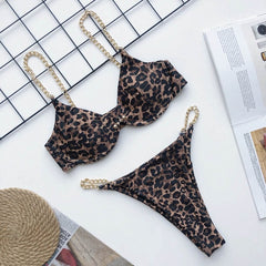 2020 New high cut thong bathing suit high waist swimsuit Solid swimwear women Brazilian Biquini swim beach micro bikini set