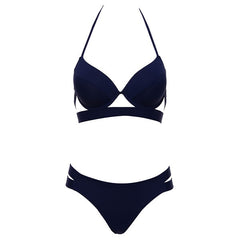 Andzhelika Bikinis Women Bandage Swimsuit Bikini 2020 Sexy Push Up Swimwear Low Waist Bathing Suit Halter Bikinis Suit Swim