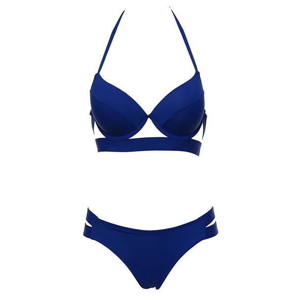Andzhelika Bikinis Women Bandage Swimsuit Bikini 2020 Sexy Push Up Swimwear Low Waist Bathing Suit Halter Bikinis Suit Swim