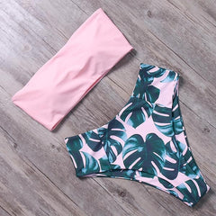 RUUHEE Bandage Bikini Swimwear Women Swimsuit High Waist Bikini Set 2020 Bathing Suit Push Up Maillot De Bain Femme Beachwear