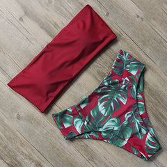 RUUHEE Bandage Bikini Swimwear Women Swimsuit High Waist Bikini Set 2020 Bathing Suit Push Up Maillot De Bain Femme Beachwear