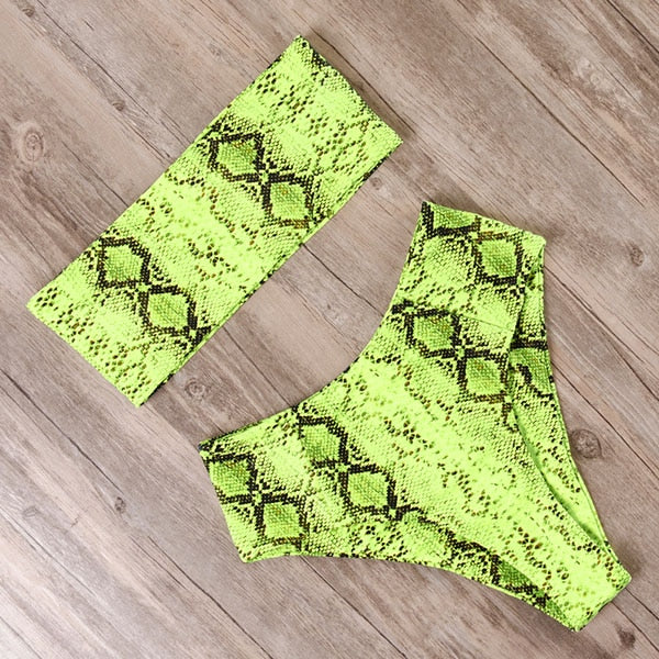 RUUHEE Bandage Bikini Swimwear Women Swimsuit High Waist Bikini Set 2020 Bathing Suit Push Up Maillot De Bain Femme Beachwear