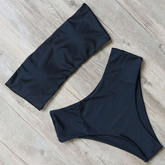RUUHEE Bandage Bikini Swimwear Women Swimsuit High Waist Bikini Set 2020 Bathing Suit Push Up Maillot De Bain Femme Beachwear
