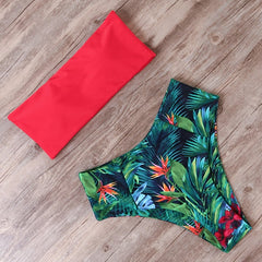 RUUHEE Bandage Bikini Swimwear Women Swimsuit High Waist Bikini Set 2020 Bathing Suit Push Up Maillot De Bain Femme Beachwear