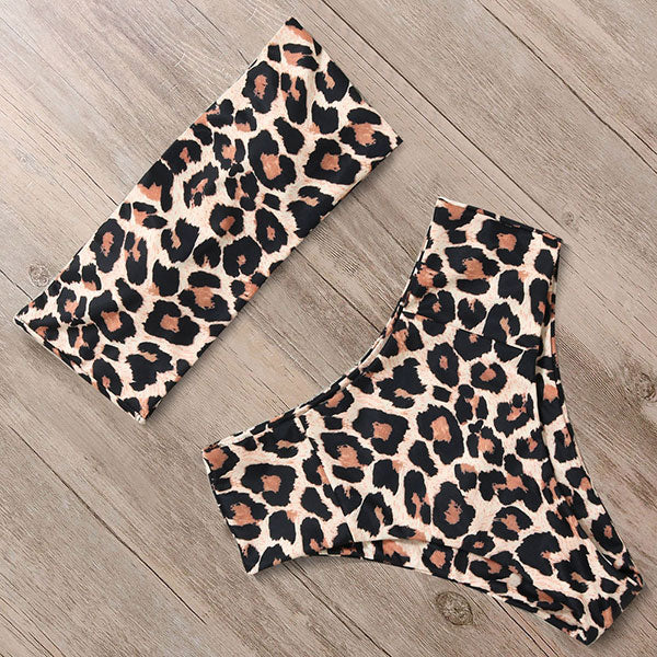 RUUHEE Bandage Bikini Swimwear Women Swimsuit High Waist Bikini Set 2020 Bathing Suit Push Up Maillot De Bain Femme Beachwear
