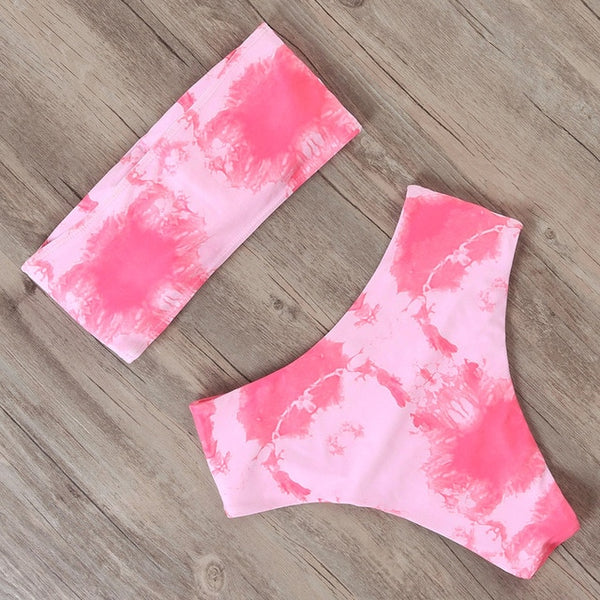 RUUHEE Bandage Bikini Swimwear Women Swimsuit High Waist Bikini Set 2020 Bathing Suit Push Up Maillot De Bain Femme Beachwear