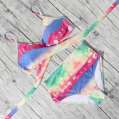 High Waist Bikini Push Up Printed Bikini 2020 Leoprad Swimsuit Women Bathing Suit Women Cross Bandage Swimwear Multiple Color