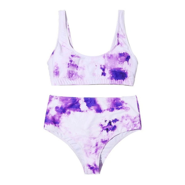 New Bikinis Women Tie-dye Sexy Bikini Set Two Piece Swimsuit Push Up Swimwear Beach Bathing Suit Female Bikini 2020