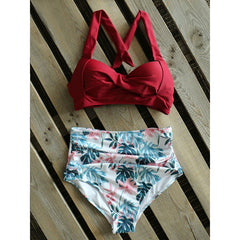 Sexy High Waist Bikini 2020 Halter Plus Size Swimwear Women Swimsuit Female Bikini Set Bodysuit Bathing Suit Summer Biquini XXL