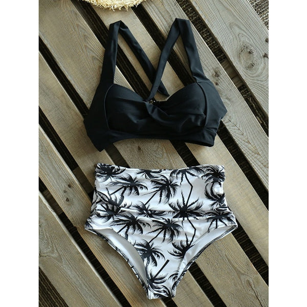 Sexy High Waist Bikini 2020 Halter Plus Size Swimwear Women Swimsuit Female Bikini Set Bodysuit Bathing Suit Summer Biquini XXL