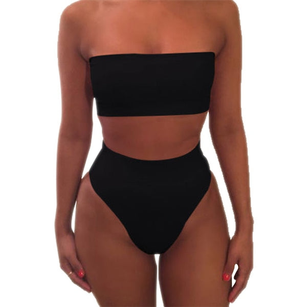 Bikini Biquini women swimsuit Bikinis Set Women Swimwear Sexy Set pure color bikini Push Up Swimming Sexy Bikinis set Beachwear