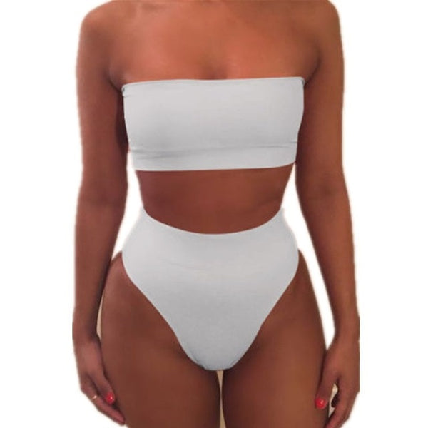 Bikini Biquini women swimsuit Bikinis Set Women Swimwear Sexy Set pure color bikini Push Up Swimming Sexy Bikinis set Beachwear