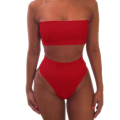 Bikini Biquini women swimsuit Bikinis Set Women Swimwear Sexy Set pure color bikini Push Up Swimming Sexy Bikinis set Beachwear