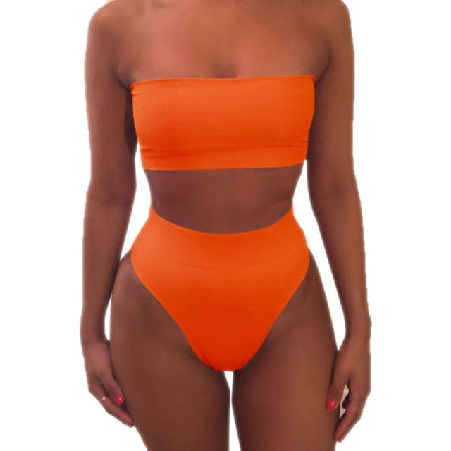 Bikini Biquini women swimsuit Bikinis Set Women Swimwear Sexy Set pure color bikini Push Up Swimming Sexy Bikinis set Beachwear